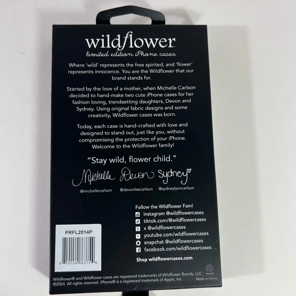 Wildflower Cases Prairie Floral iPhone 14 Pro Case NIB